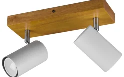 Marley Spotlight 2-delat GU10 matt vit/trä