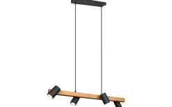 Marley Takpendel 4-delat 80cm GU10 matt svart/trä