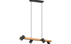 Marley Takpendel 4-delat 80cm GU10 matt svart/trä