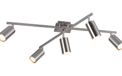 Marley Takspotlight 5-delad GU10 borstad stål