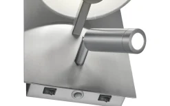 Marriot Vägglampa E27 + LED borstat stål/vit