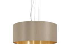 Maserlo Taklampa 53cm Taupe/Guld