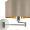 Maserlo Vägglampa Nickel/Taupe