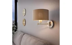 Maserlo Vägglampa Nickel/Taupe