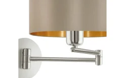 Maserlo Vägglampa Nickel/Taupe