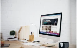 Masserie Skrivbordslampa 39cm QI-laddare LED 4000K 3,4W Vit