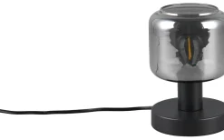 Mataro Bordslampa E14 matt svart/rökfärgad