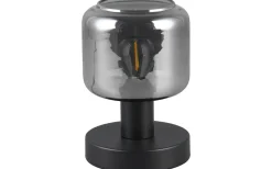 Mataro Bordslampa E14 matt svart/rökfärgad