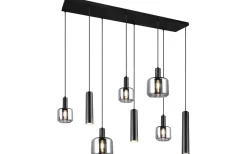 Mataro Takpendel 8-delad mattsvart/förkromad