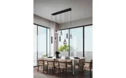 Mataro Takpendel 8-delad mattsvart/förkromad