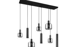 Mataro Takpendel 8-delad mattsvart/förkromad