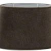 Matrix Oval Lampskärm 20cm Marron