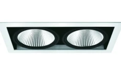 MD-251 Downlight 3000K 2x10W Vit/Svart 230V IP21