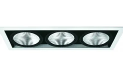 MD-251 Downlight 3000K 3x10W Vit/Svart 230V IP21