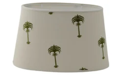 Menara Oval Lampskärm 25cm Olive by Clark & Clark