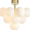 Merlot Plafond 56cm Mässing/Opal