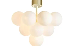 Merlot Plafond 56cm Mässing/Opal