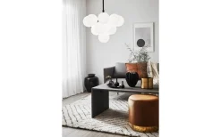 Merlot Taklampa Svart/Opal 56cm