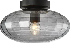 Mesh Plafond Ø28cm Svart/Smoke