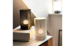 Mesh Uppladdningsbar Lykta 20cm LED 2700K Svart/Mässing