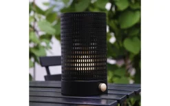 Mesh Uppladdningsbar Lykta 20cm LED 2700K Svart/Mässing