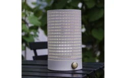 Mesh Uppladdningsbar Lykta 20cm LED 2700K Vit/Mässing