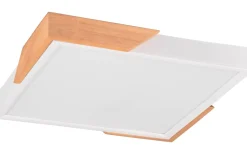 Meta Plafond LED matt vit/trä