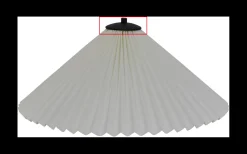 Metallbricka till Plisserad Lampskärm Ø40cm och Ø50cm Svart