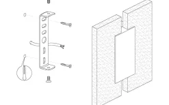 Metrass Vägglampa LED 3000K 4,5W Nickel