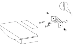 Metrass Vägglampa LED 3000K 5,6W Vit