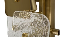 Metro Vägglampa Glas 76cm Guld