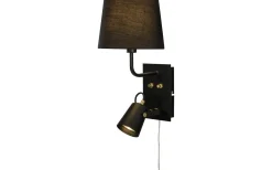 Metz Vägglampa Svart/Matt Mässing