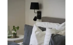 Metz Vägglampa Svart/Matt Mässing