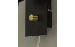 Metz Vägglampa Svart/Matt Mässing