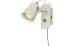 Metz Vägglampa Vit/Stål