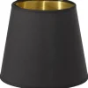 Mia Lampskärm Ø20cm Metallinsida Svart/Guld