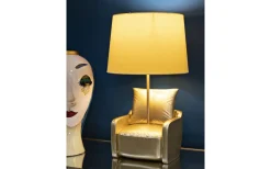 Midcentury Bordslampa 46cm Gul