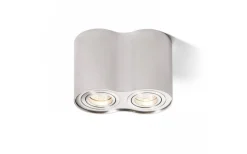 Milano II Takspotlight 18cm Borstad Aluminium