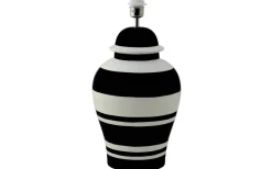 Ming Lampfot 51cm Black Stripe