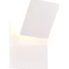 Mio Vägglampa LED fyrkantig matt vit