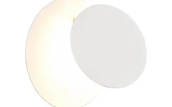 Mio Vägglampa LED rund matt vit