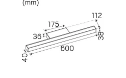Mirro PIR Spegelbelysning 60cm 3000K 11,5W Vit IP44