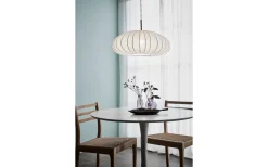 Mist Taklampa 54cm Vit/Krom