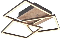 Mobil Plafond LED träimitation/mattsvart