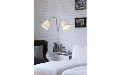 Modena Golvlampa 152cm 2L Mässing/Vit