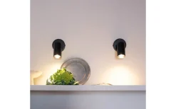 Modern Takspotlight/Vägglampa Svart