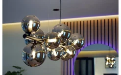 Molekyl Taklampa 85cm Svart/Rök