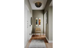 Monarque Plafond Ø51cm Svart/Krom