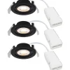 Monolo Spotlight 3-Steg-DIM LED 3000K 4,8W Svart 3-pack