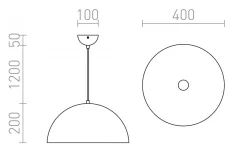 Monroe Taklampa Koppar E27